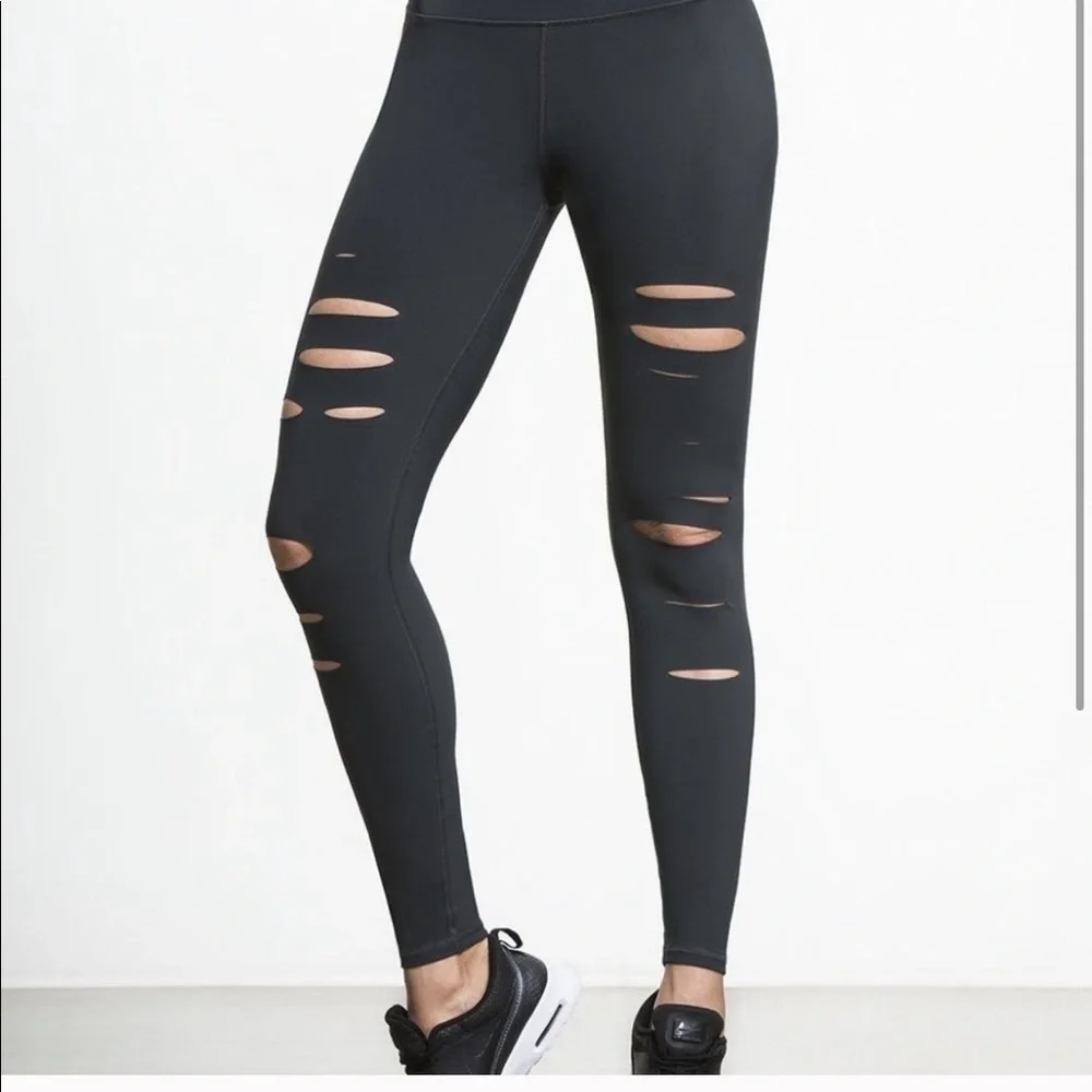 Alo Yoga High Rise Black Warrior Leggings XS